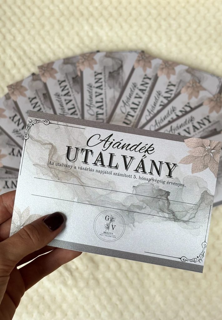 Ajándékutalvány kozmetikai kezelésekre a GV Beauty Glow szalonban Szombathelyen